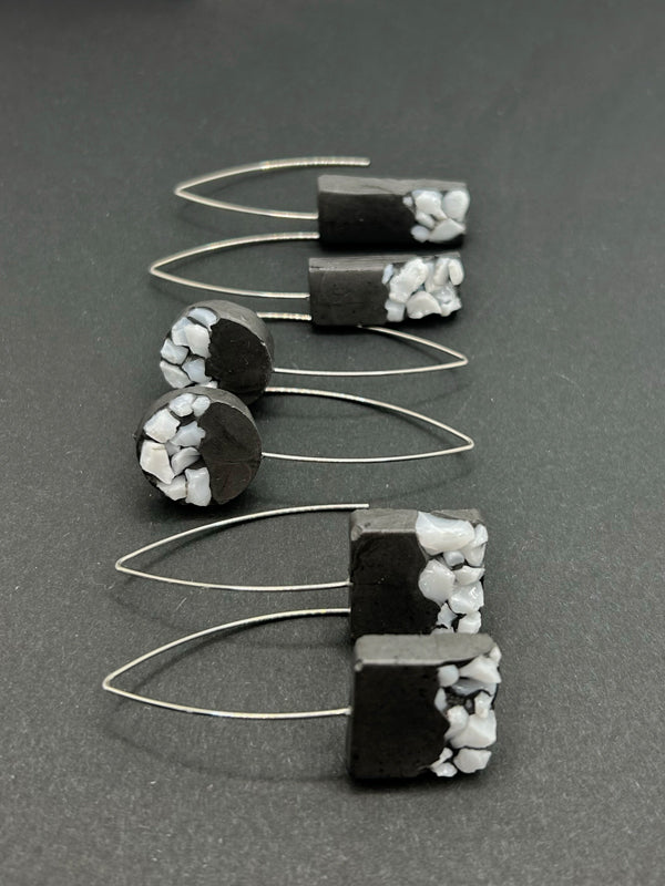 Laetitia square earrings