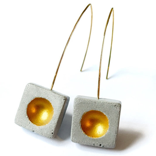 Bulle square earrings