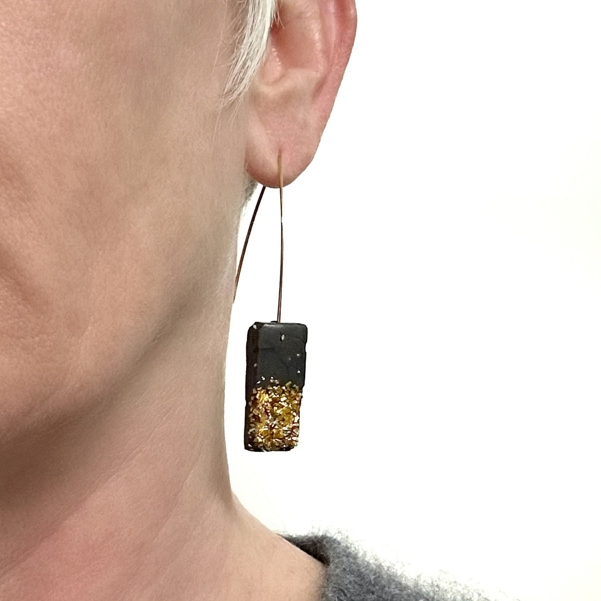 Justine rectangle earrings