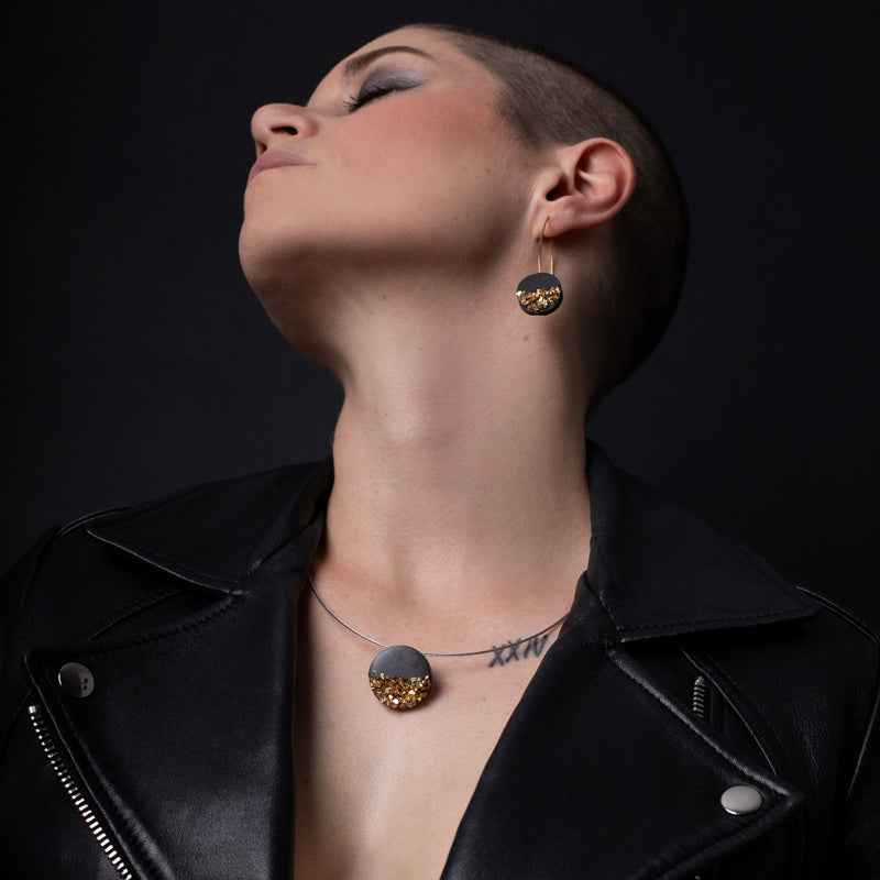 Justine round earrings