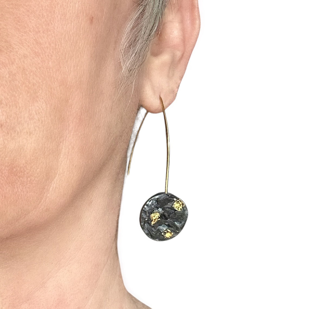 Justine round earrings