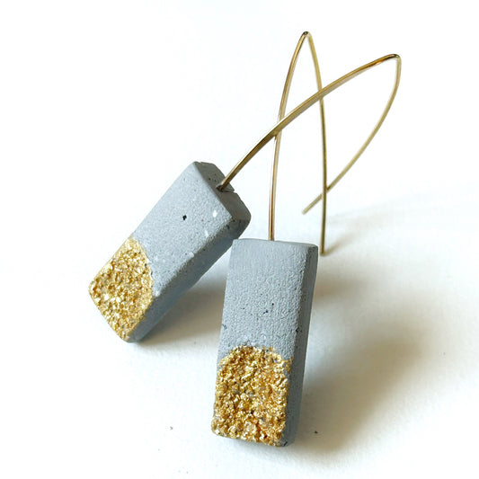 Inès rectangle earrings