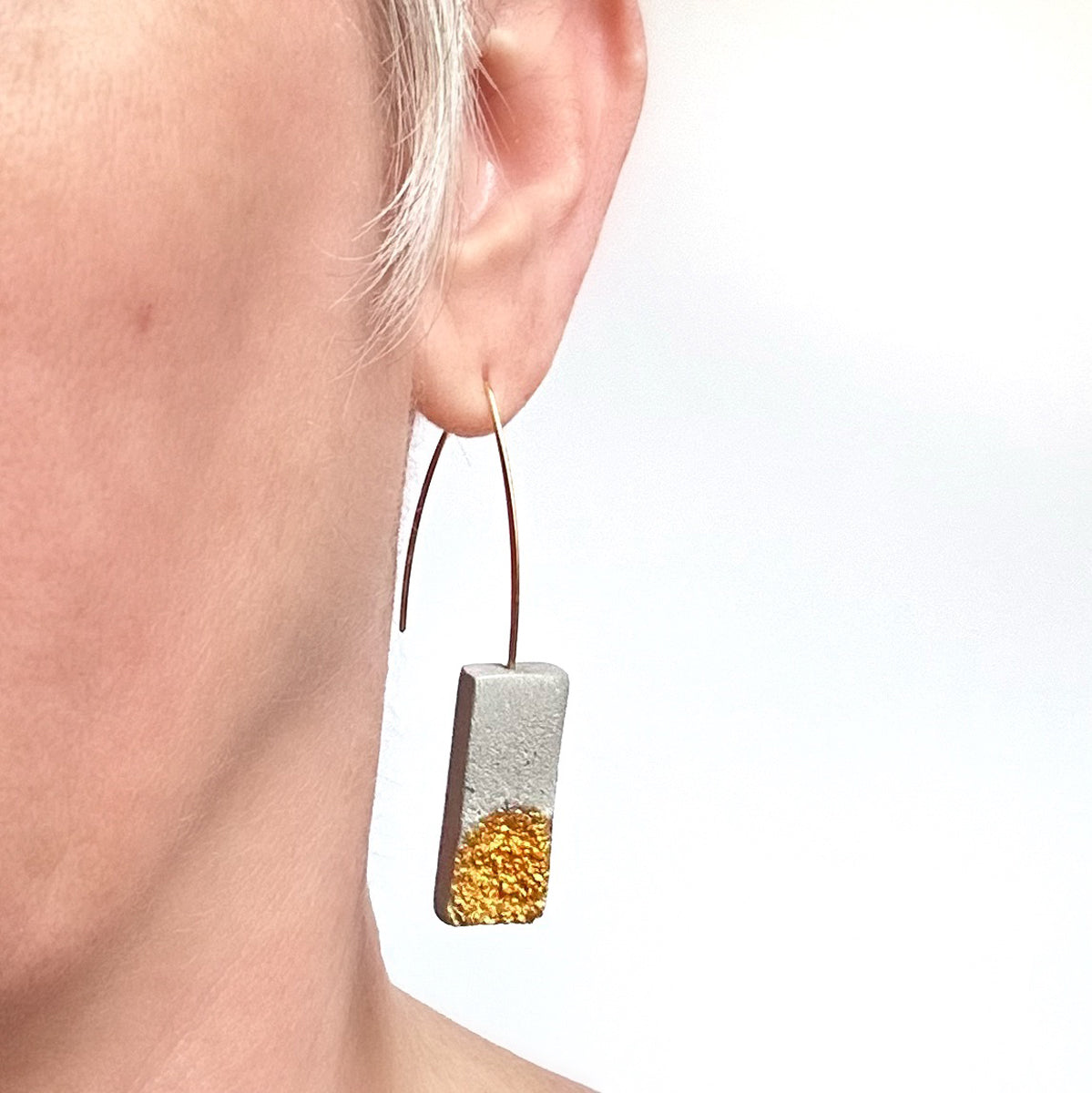 Inès rectangle earrings