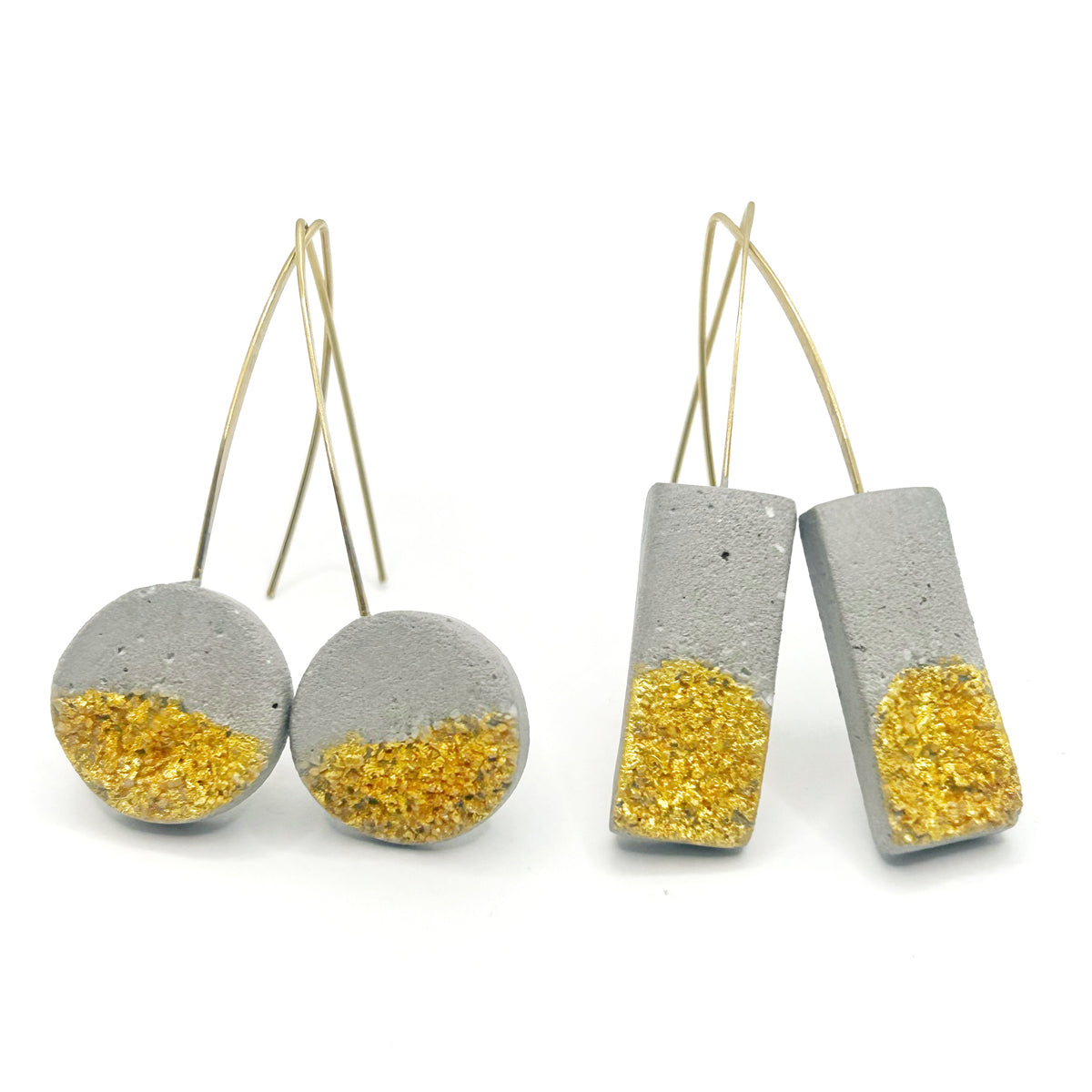 Inès rectangle earrings