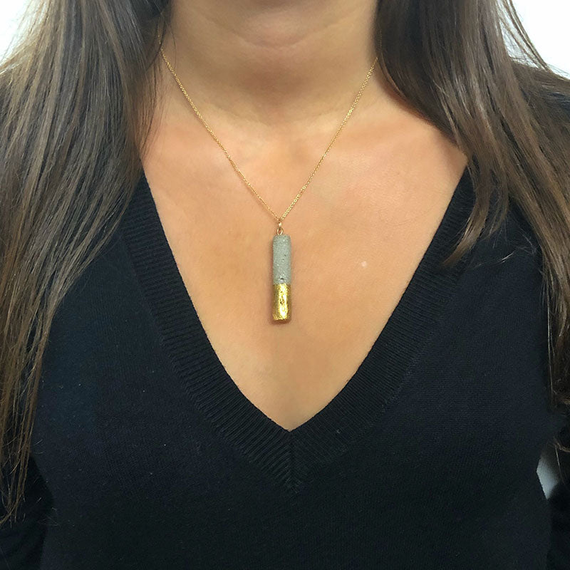 Luna cylinder necklace