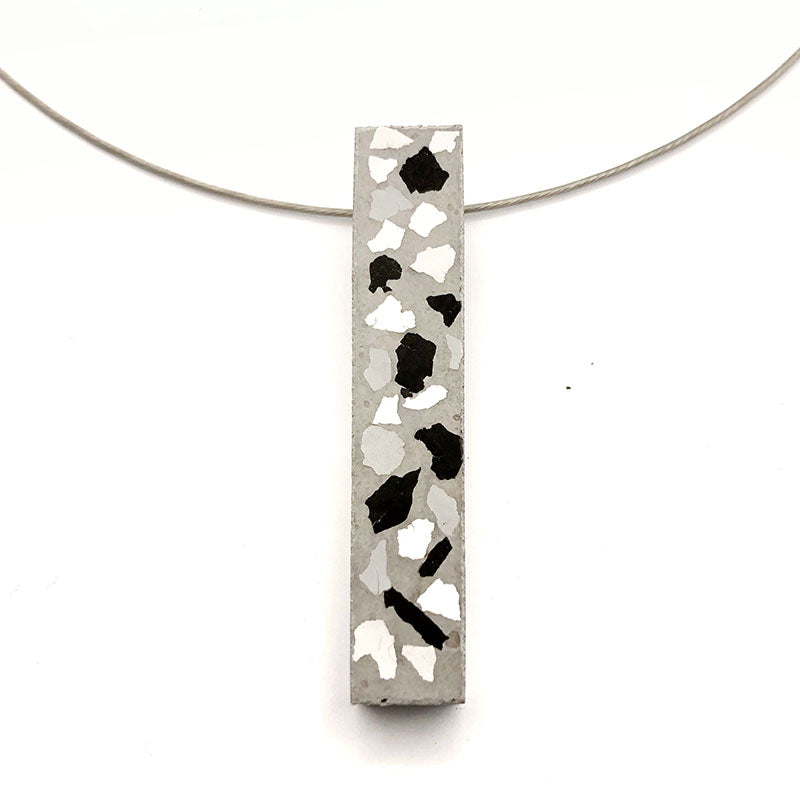 Caroline long rectangle necklace