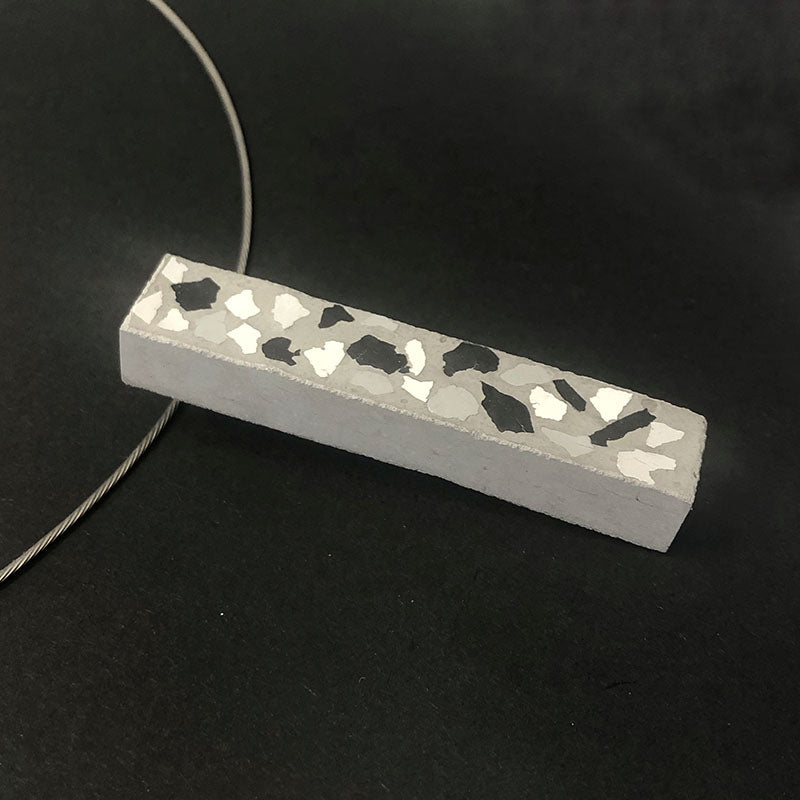 Caroline long rectangle necklace