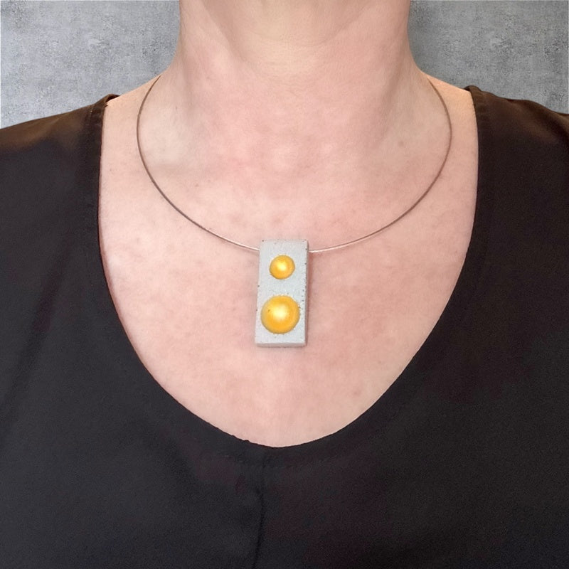 Collier Bulle rectangle