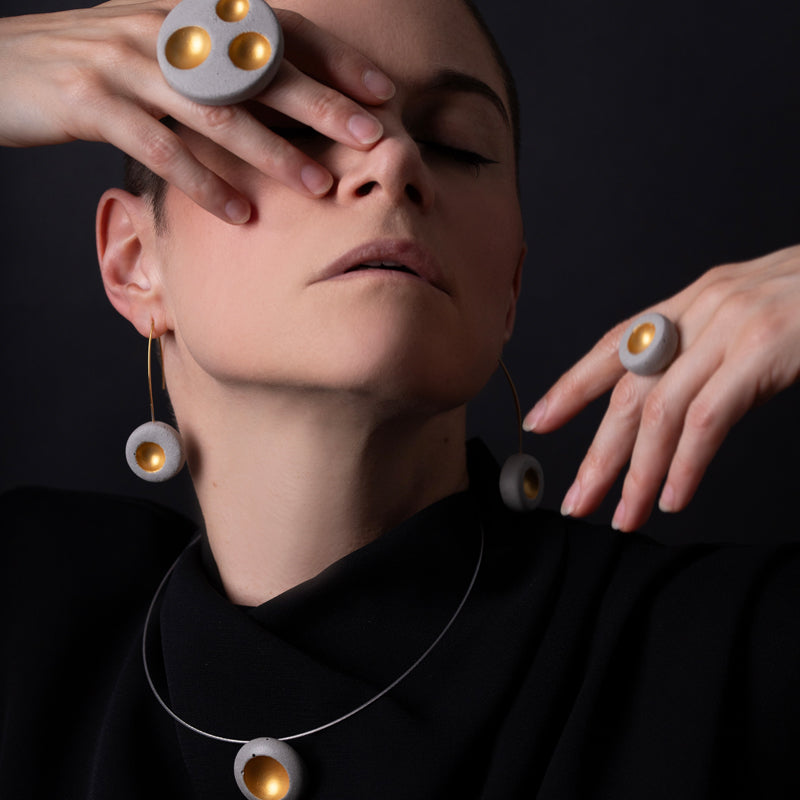 Bulle round earrings