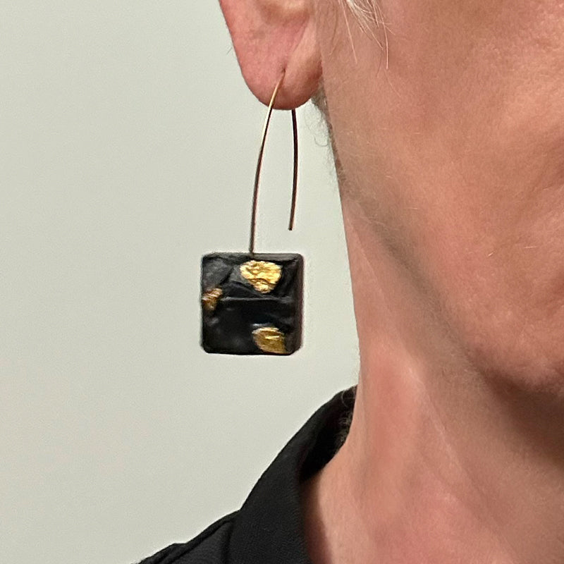 Boucles d'oreilles Alice carrées