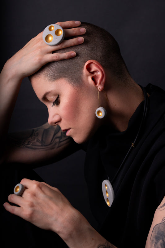 Bulle round earrings