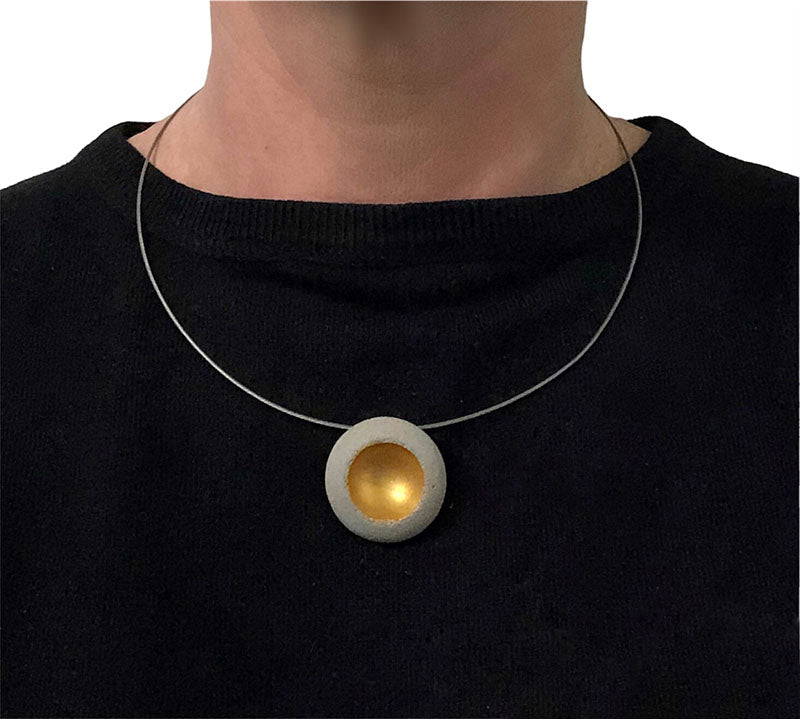 Collier Bulle galet