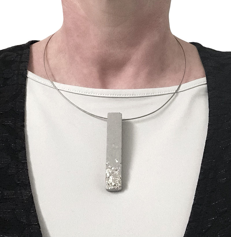 Collier Chloé long rectangle