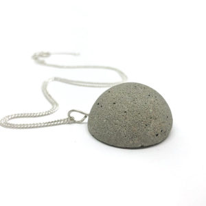 concrete cabochon necklace Maelle by Icy Mouse